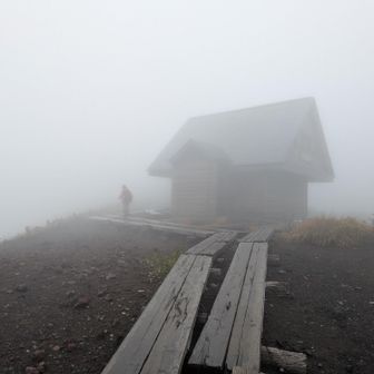 急に山小屋現る🤍