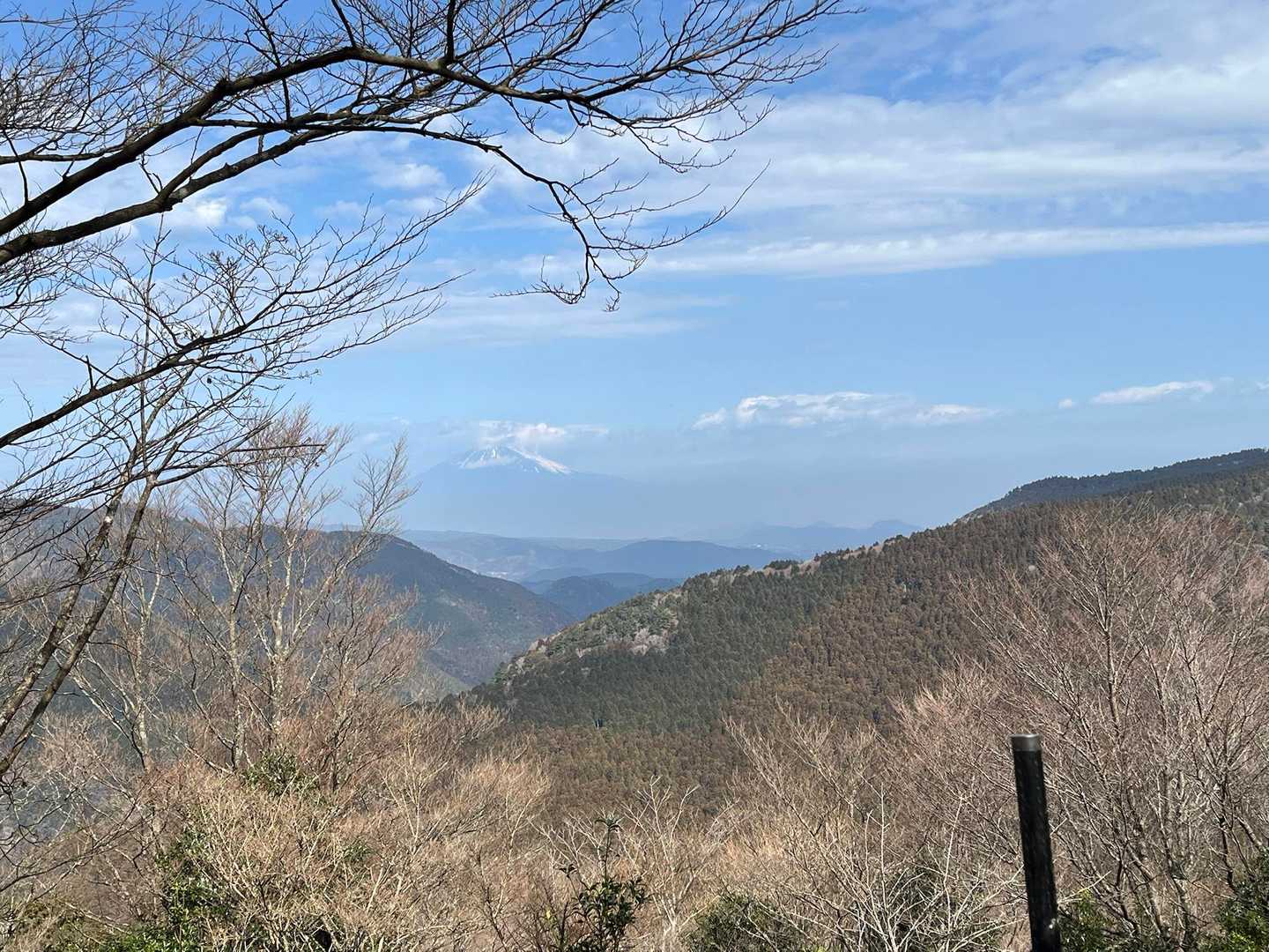 午前中は富士山見ることができました。