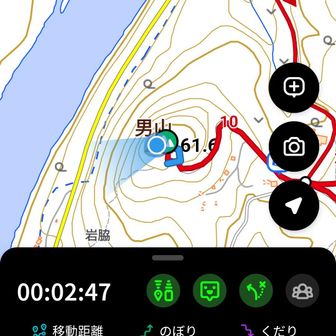 男山山頂到着です｡