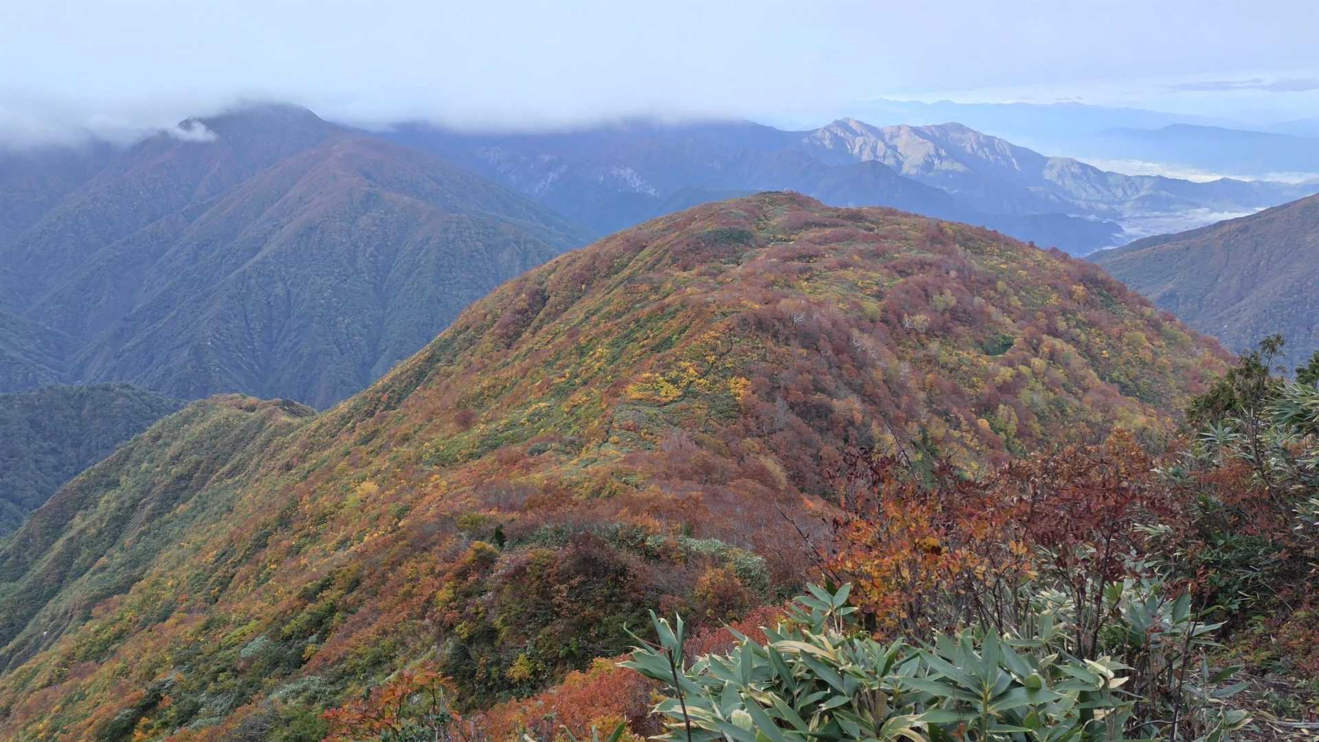 中ノ岳-小兎岳-兎岳-大水上山-丹後山-ジャコ平 周回コースの写真