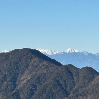 白峰三山はしっかり雪☃️