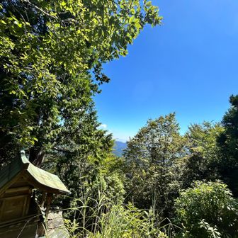 山頂の景色
目視では奥に徳島の町が