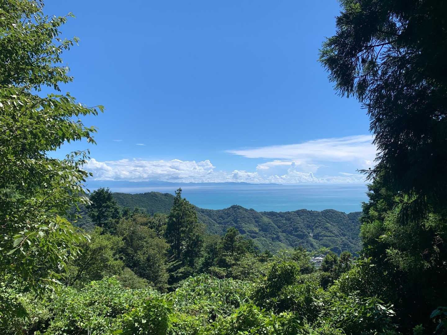 石廊崎まで伊豆半島がクッキリ見えます