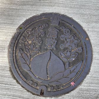 もも🍑マンホールの絵