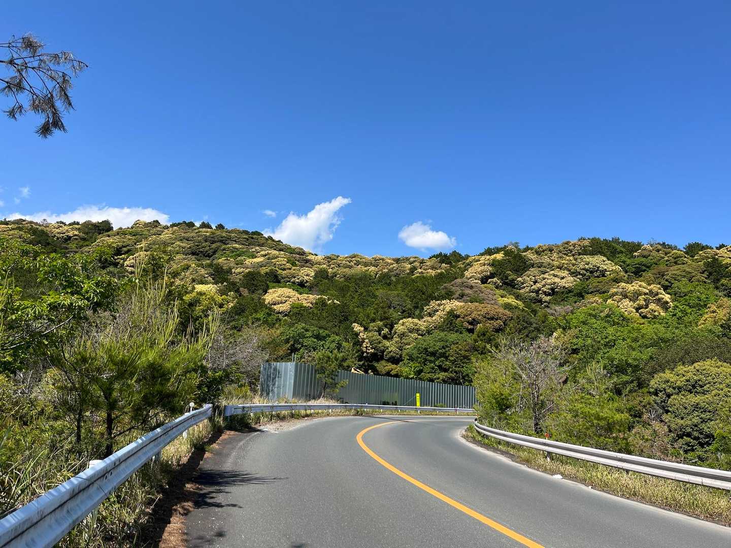 まずは八形山に登ります。
高規格すぎる農道😆