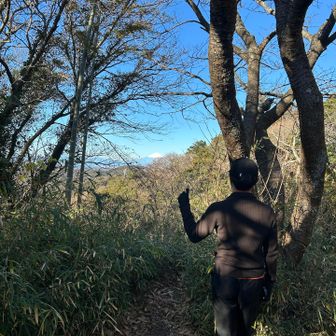 富士山見えた
相模湾の反対側でやや遠い