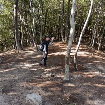 突然yasuさん来山、牛田山中山中町ルートを整備された後、大勝負山迄移動お疲れさまでした。
