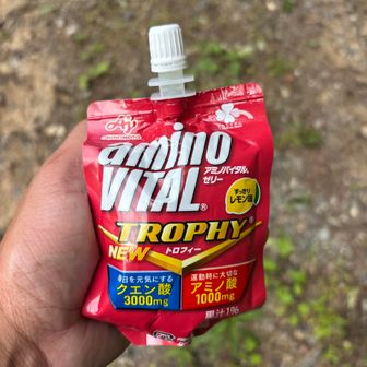 今回の補給ゼリーです。
なんとなくですけれど、運動後の疲れが摂取しているとダメージが軽減される気がします。