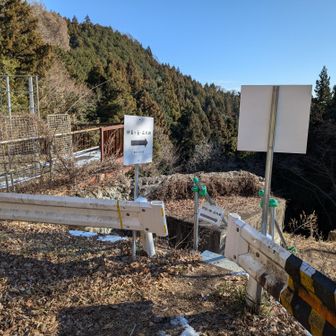 正丸峠からは、正丸駅・伊豆ヶ岳方向ともに、ここから下ります。