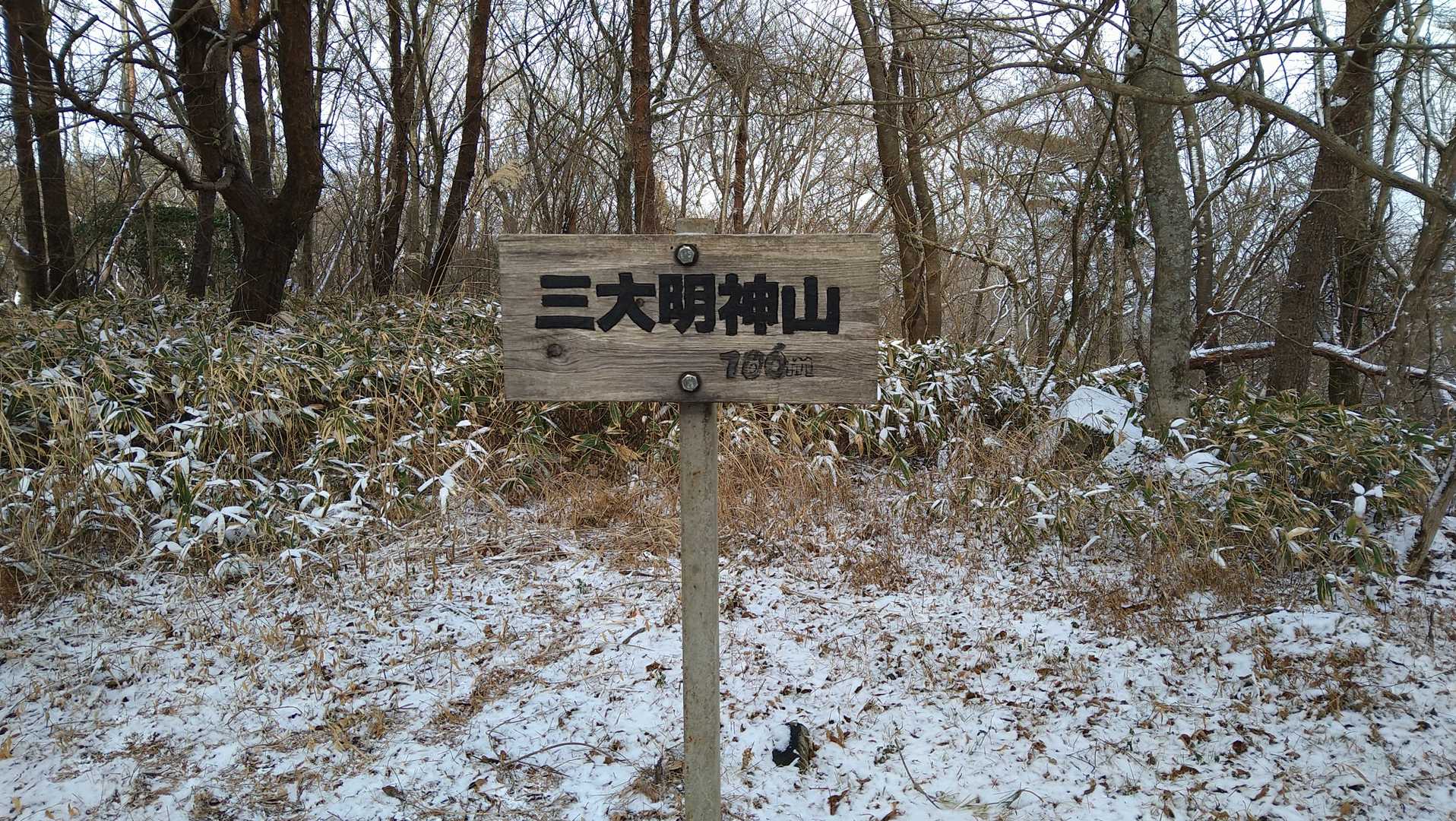 三大明神山頂上プレート