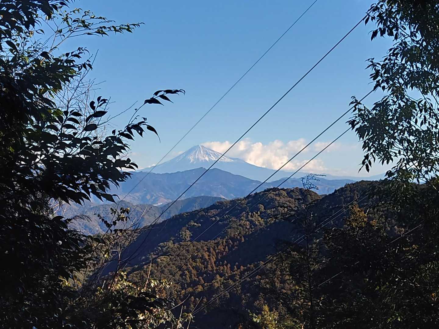 飯間山に向かう途中に富士山🗻✨