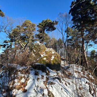 展望台までいく途中にある大岩