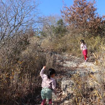 暑いので帽子もとって、元気に再出発！