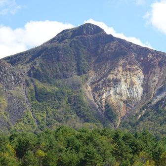 櫛ヶ峰と山体崩壊跡