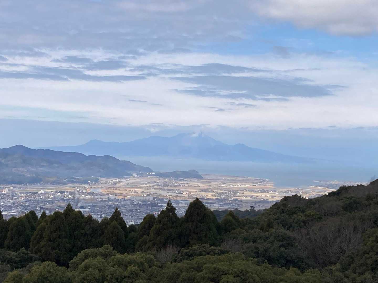 展望所から
雲仙方面