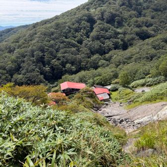 森山荘見えた