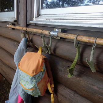 鹿の角のフック🪝いい感じ