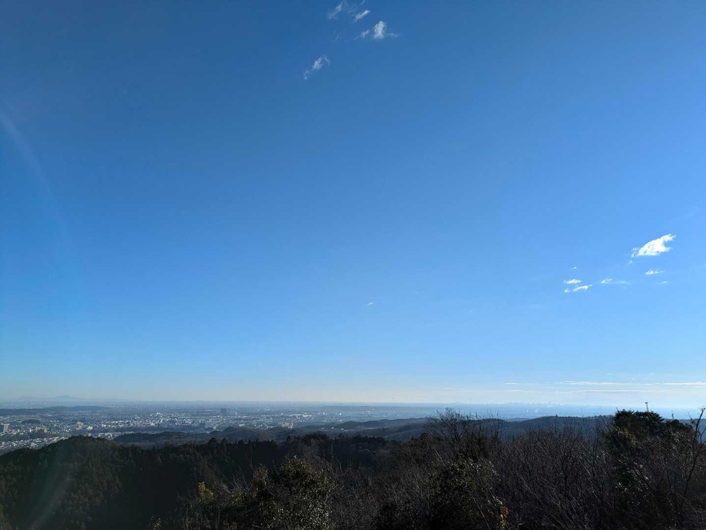 スカイツリーや男体山？が見える