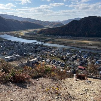 観音山から和気市街を眺める。