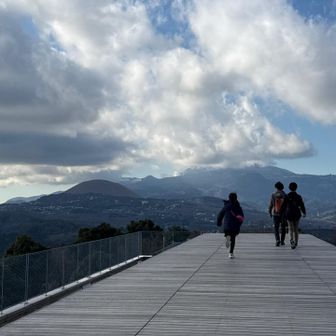 天城山方面　今日は雲の帽子
