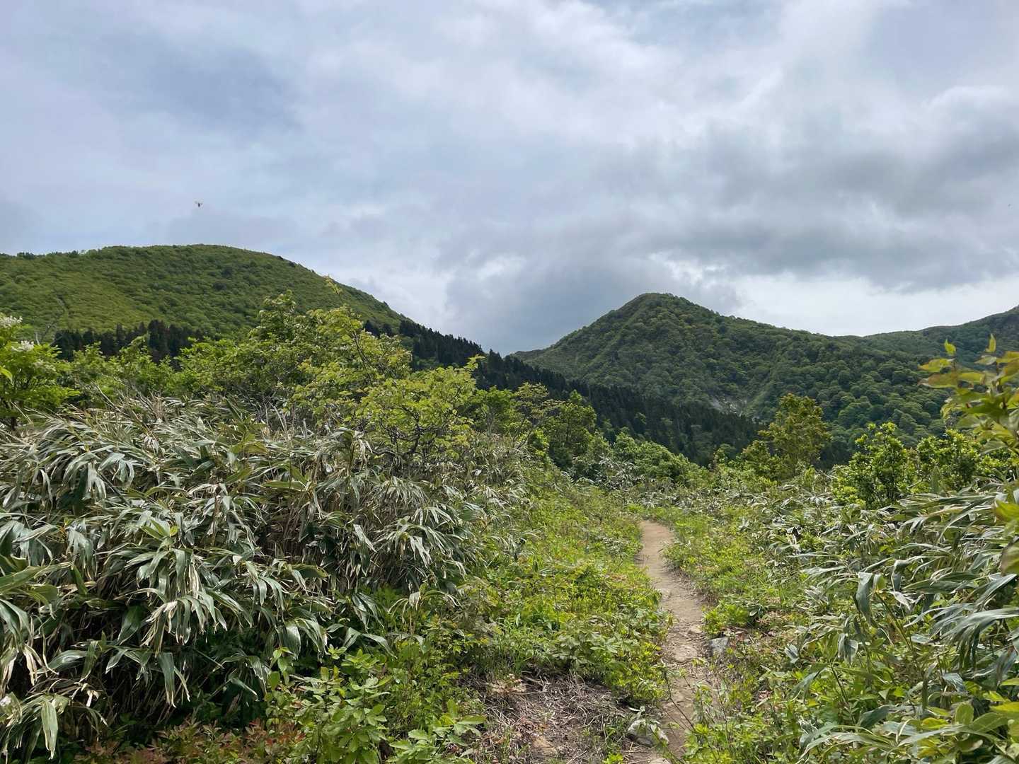 747ピークから望む北丈競山、丈競山