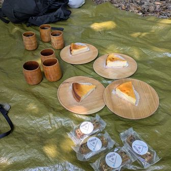 コーヒーとケーキとエナジーバー
