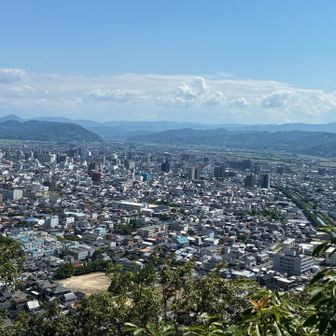 展望スペースから見た鳥取市街