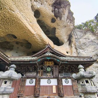 御堂は大谷石の崖の下に建てられています。
撮影ＮＧ🙅🏻‍♀️なので、お見せできないのが残念！

こちらには 大谷寺本尊の千手観音が『大谷観音』と称され 祀られています。弘法大師が彫ったとされる千手観音像は 日本最古の石仏とされています。

隣の脇堂には 釈迦三尊・薬師三尊・阿弥陀三尊の石仏も自然の岩壁に直接彫られています。

どれも神秘的です🙏✨

国の特別史跡、重要文化財に指定されています。