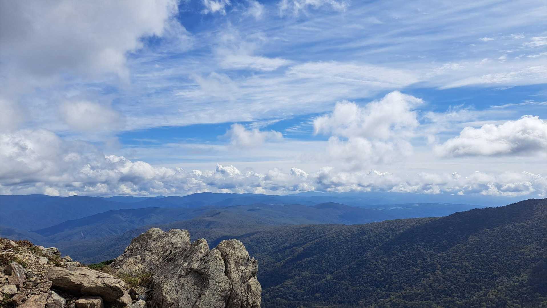 高層雲　積層雲のオンパレード