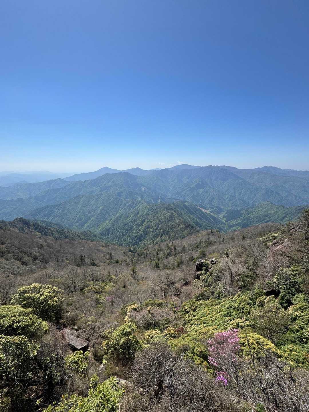 山しか見えません