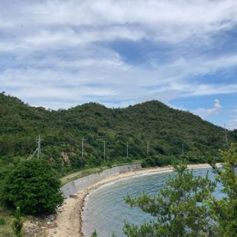 帰路は海岸沿いで
