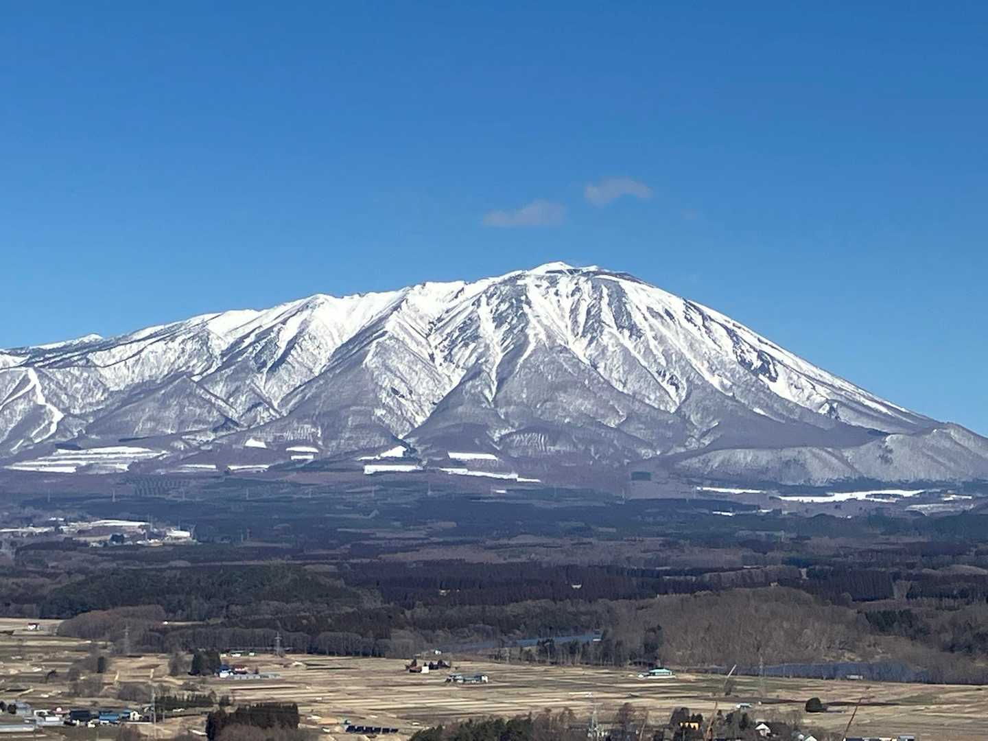 岩手山🏔️がドーン✨