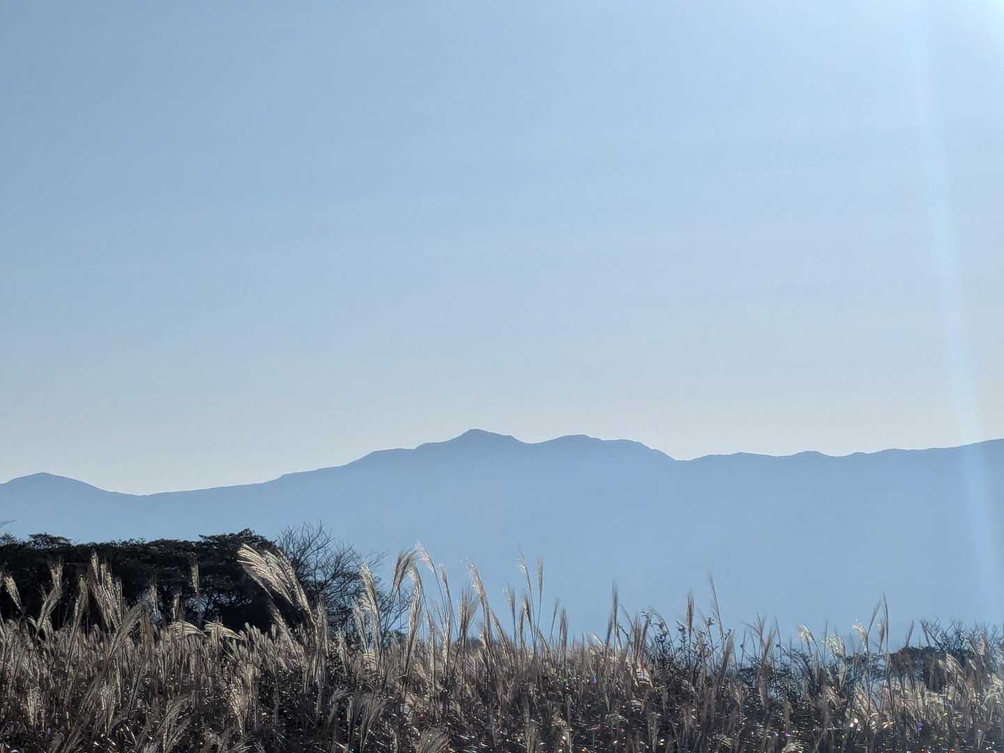 あれが天城山かな