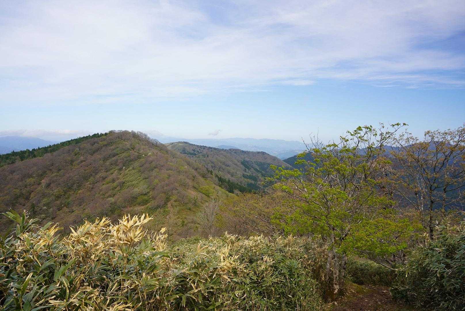 振り返っての船木山⛰️奥の方は青空なんだよなぁ〜