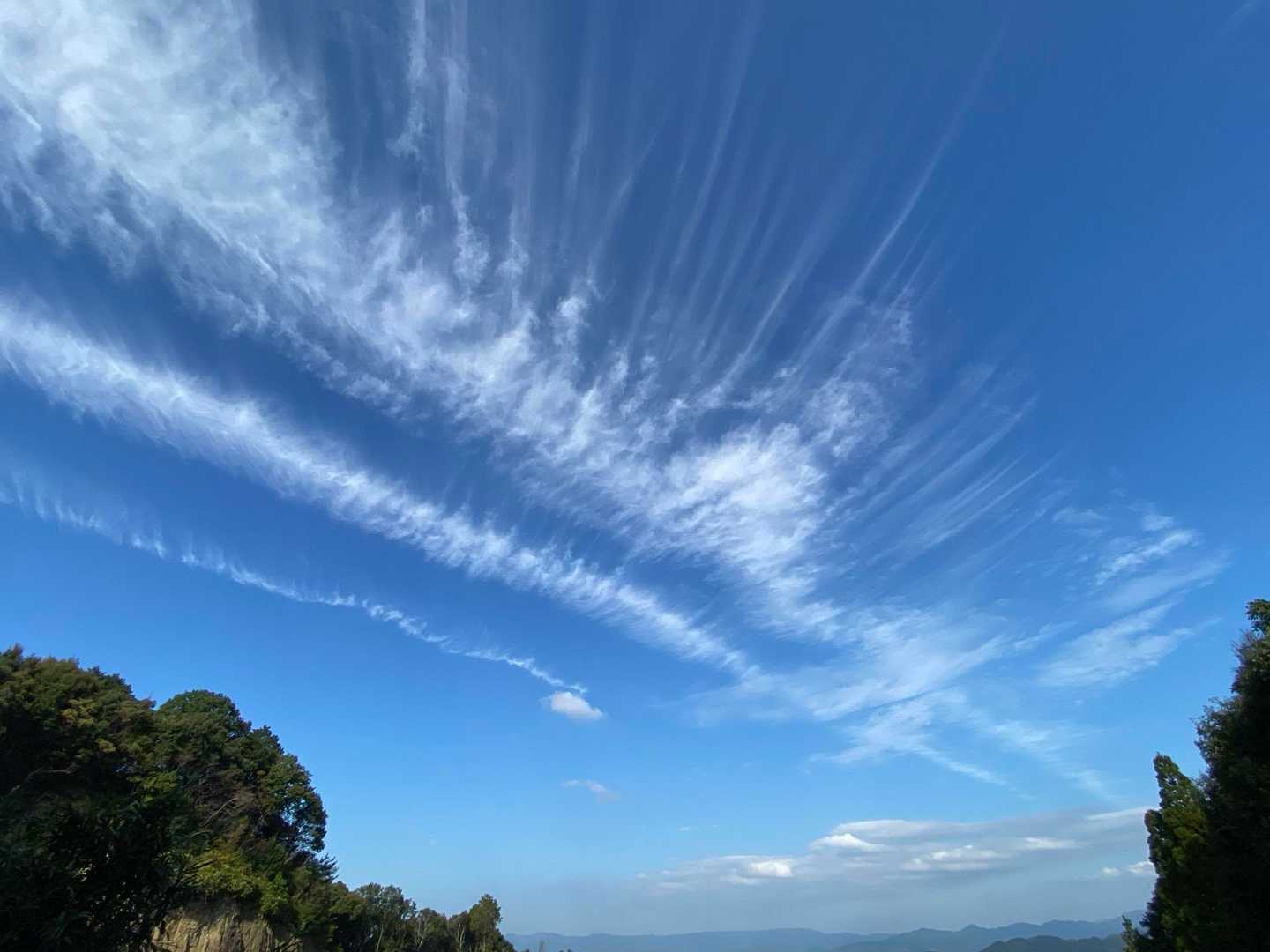 筋雲が綺麗