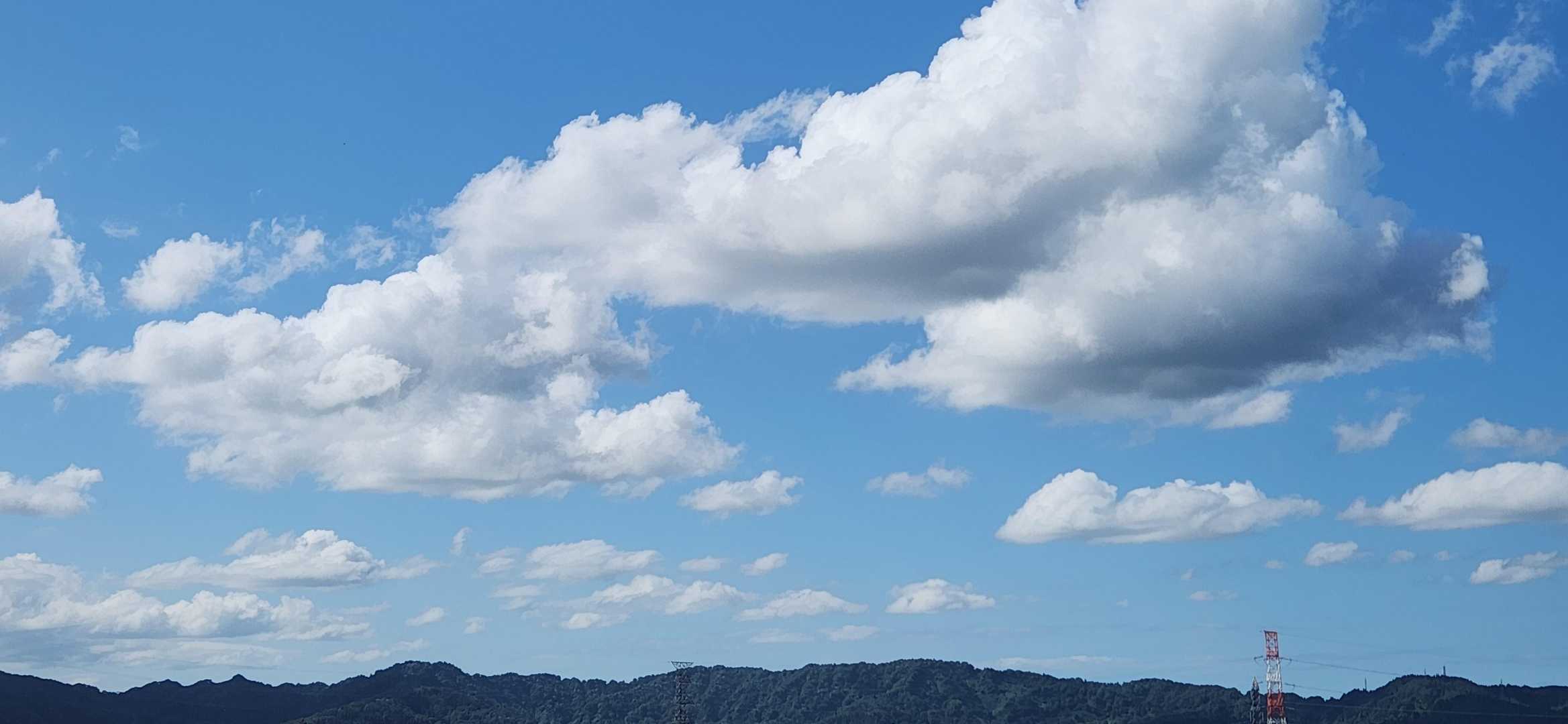 越後の秋空
