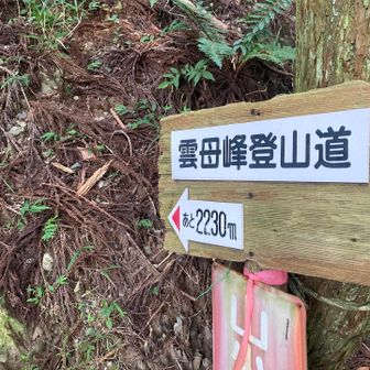 雲母峰スタート！