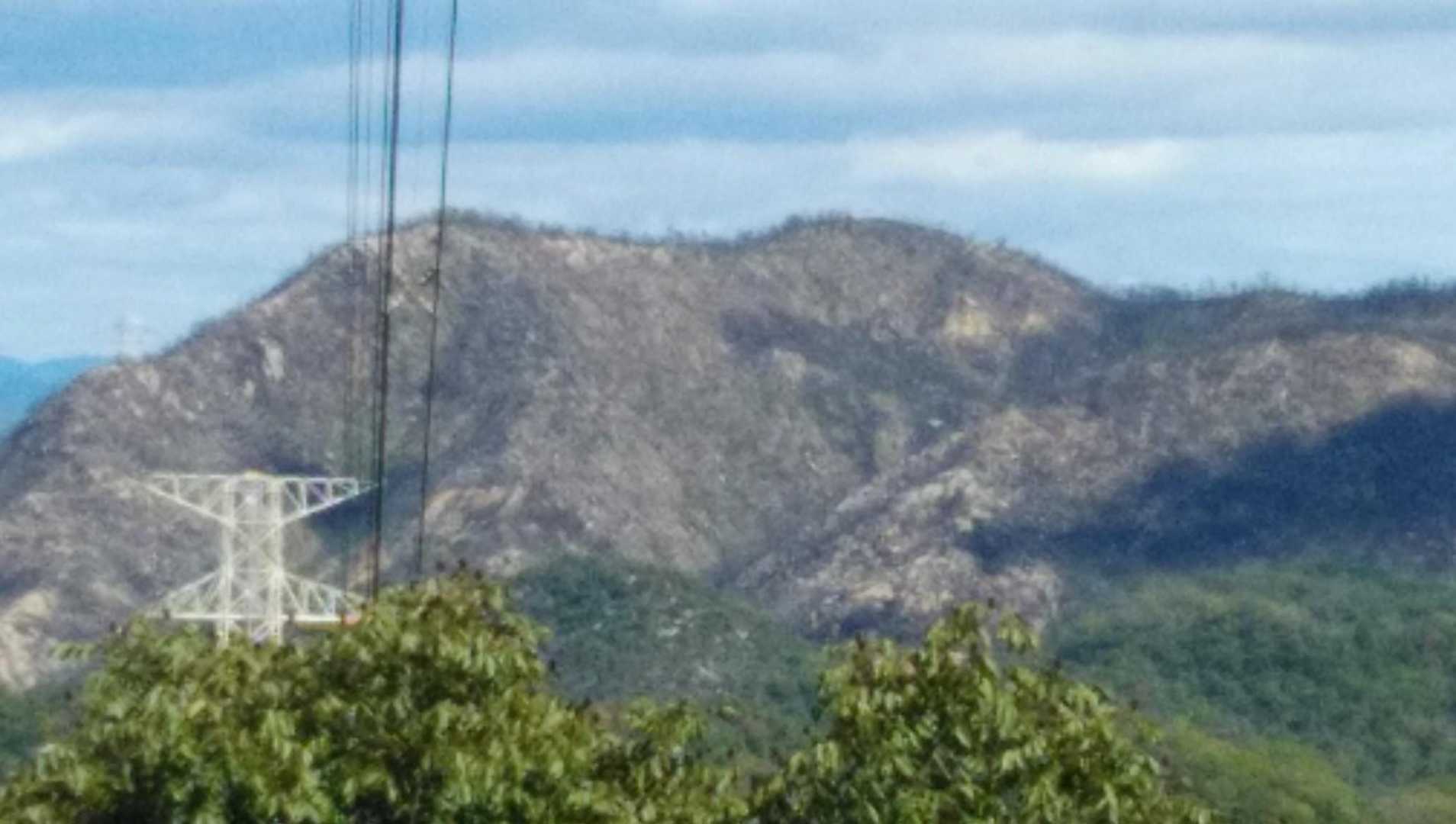無惨な景色、山火事の後貝殻山方面です😅😅