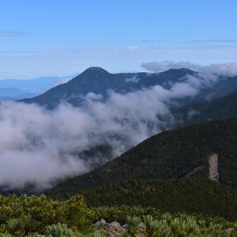蓼科山方面。