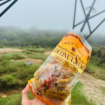 私は初めて行った山田屋で買ったお菓子配ります〜