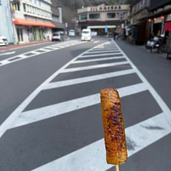 しゃもつくねをいただきます♪
そして家族にはアップルパイ🍎を買って