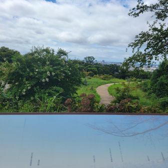 眺望の丘の展望台から見た金沢市街地