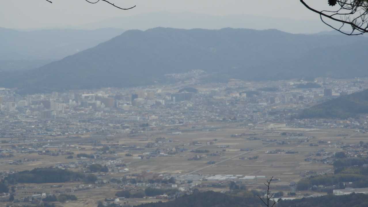 山頂からの眺望 西条方面