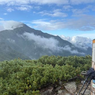 オ～ッ‼️
北岳も見えた～✨
山の神様ありがとう🙇‍♂️