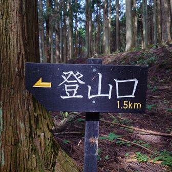 登山口  1.5km