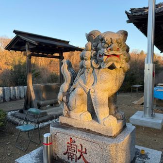 草花神社の狛犬