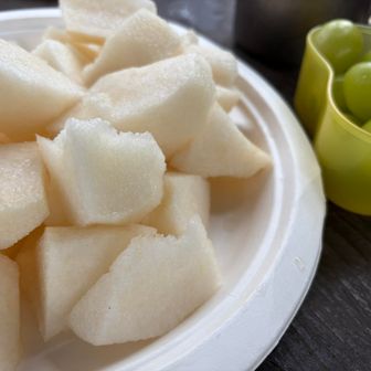 大きな梨🍐美味しかった〜ごちそうさまです！