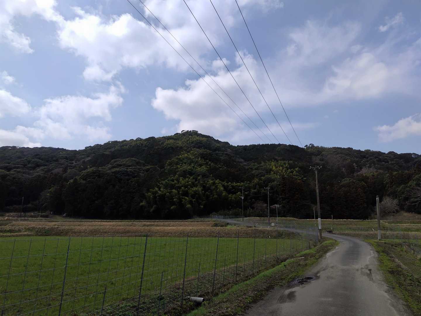 振り返って、観音山