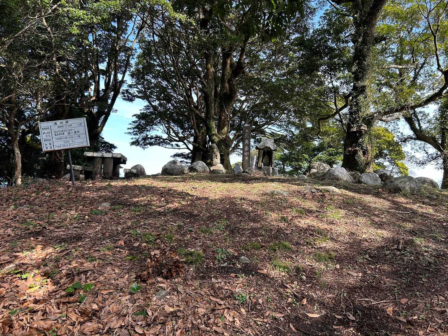 山頂は広い。