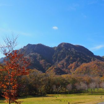 キャンプ場から戸隠山